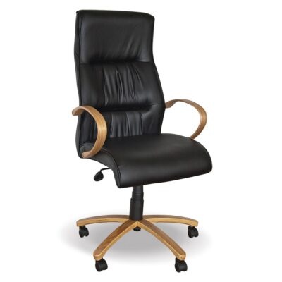 Salvador Wood High Back Chair
