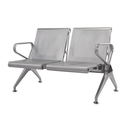 New Chrome Deluxe Public Seating - 2 Seater