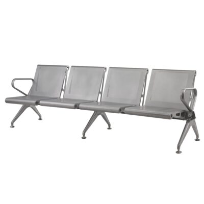 New Chrome Deluxe Public Seating - 4 Seater