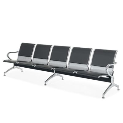 Heavy Duty Standard Steel Public Seating - 5 Seater
