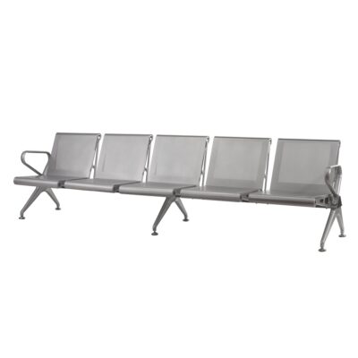 New Chrome Deluxe Public Seating - 5 Seater