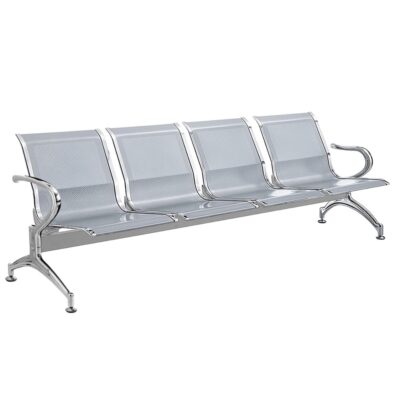 Heavy Duty Standard Steel Public Seating - 4 Seater