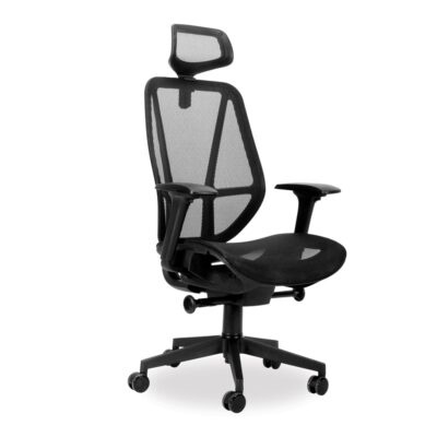 Crystal High Back Chair - Black Frame